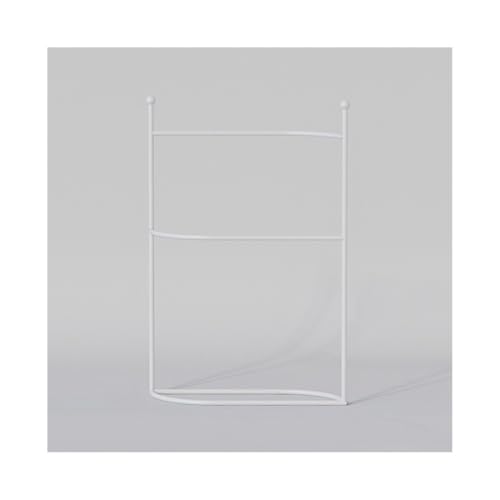 zhongqunli Toallero de pie Toallero de baño, Estante de Almacenamiento for baño sin Perforaciones, toallero de pie Toallero de Suelo de baño(Cream White)