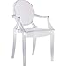 Clear Arm Chair in Clear [Set of 2]