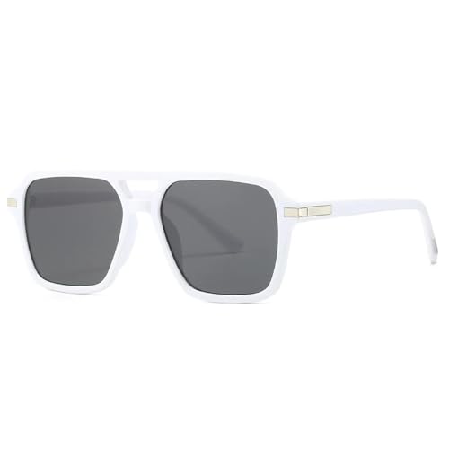 Lunettes de soleil surdimensionnées punk vintage à monture large tendance