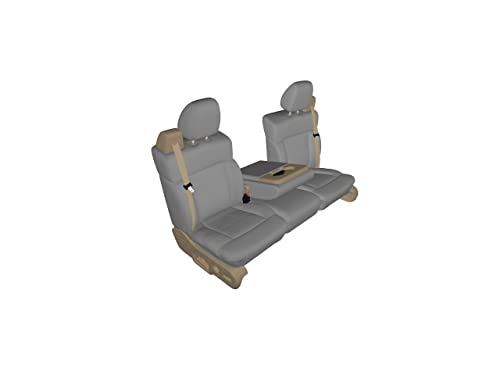 Durafit Seat Covers F369-X7 Made to fit 2004-2008 F150 Xcab Front 40/20/40.Seat Belts Come from top of seat NOT for Double CAB Gray Automotive Twill