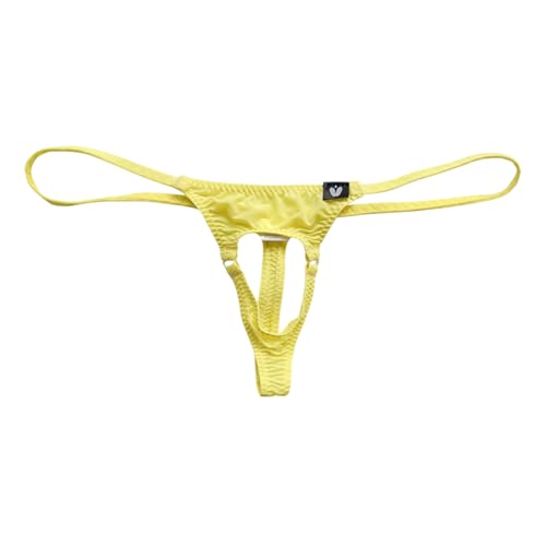 Men's Thong Underwear No Pouch G-String Thong Pouch Hollow Underwear For Men Open Pouch Undies