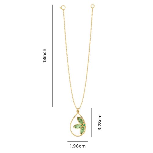 Image of Miss Highness 925 Silver Leaf Pendant Necklace for Women & Girls | Minimal Daily Wear | Silver Jewellery With Authenticity Certificate | Gift for Girlfriend Wife | With Chain Pendant