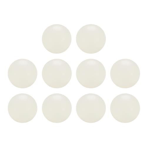 uxcell 10Pcs Nylon Bearing Balls 7/8" 22.22mm Polishing Solid Ball, G2 Precision, White