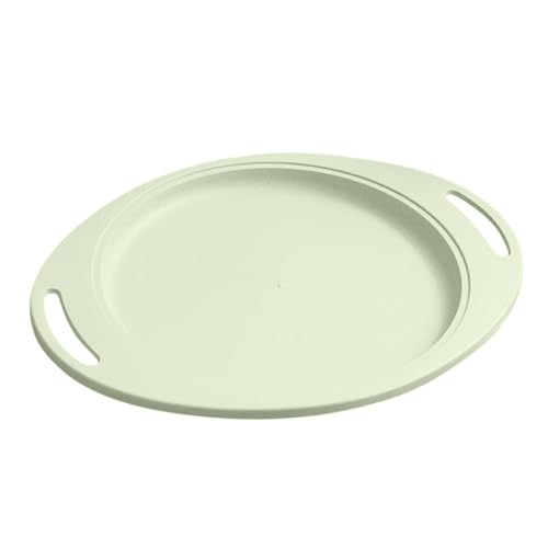 Image of Wheat Straw Dinnerware Sets Kitchen and Camping, Cake Plate, Snack, Pasta, Salad Dishes, Housewarming, Wedding Party Dishwasher & Microwave Safe Home and Kitchen Decor (34cm, Green, Set of 1)