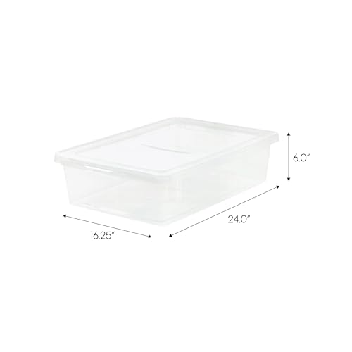 4-Pack-28-Qt-Clear-Underbed-Plastic-Storage-Bins-with-Lids-Stackable-Durable-Containers-for-HomeBedroom