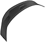 IKON MOTORSPORTS, Trunk Spoiler Compatible With 2022-2023 Honda Civic Sedan 4-Door, JDM Style Matte Black ABS Plastic Rear Tail Trunk Wing Spoiler Lip