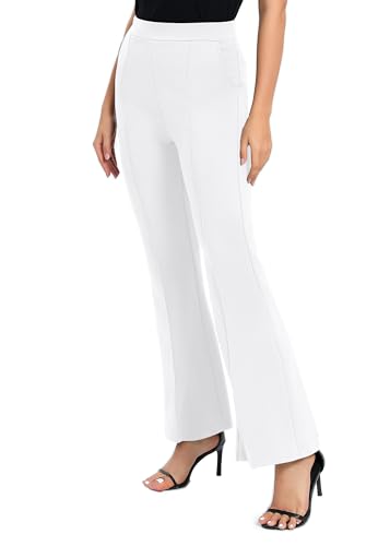 Urban CoCo Women's Flare Dress Pants with Pockets High Waist Slacks Pull On Work Casual Petite/Regular/Tall Pants3