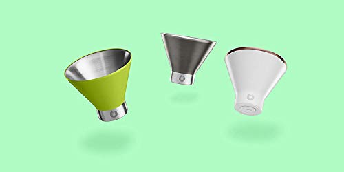 Snowfox Elegance Collection Insulated Stainless Steel Martini And Margarita Cocktail Glass, Set Of 2, White/Gold,8 Fl Oz #TOP6