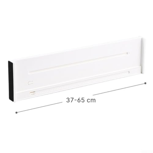 Divisor de cajones expandible HIPS, organizador de alta gama ajustable 37-65 cm 3