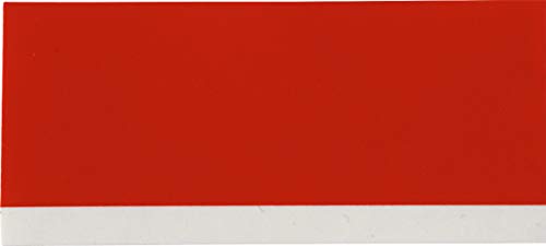 Image of Brady M21-375-595-RD BMP21 Tape B- 595 Indoor /Outdoor Vinyl Film Size: 3 /8 inch x 21' WHT /RED