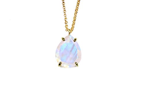 Collier de pierres de lune naturelles en or pour femme, bijou de naissance bohème chic