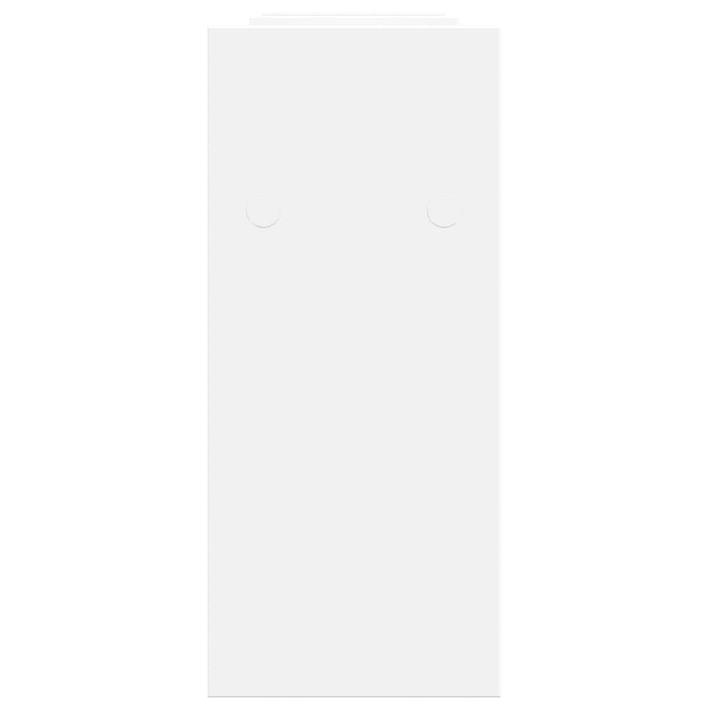 Schreibtisch-Organizer Weiß Holzwerkstoff 34,5x15,5x35,5 cm mit Fach und Stifthalter für Ablage, Ordner, Mappen, Büro und Homeoffice platzsparend und stapelbar zur Strukturierung von Papier