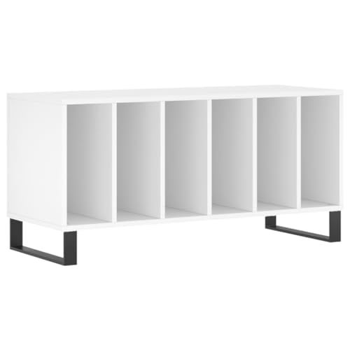 vidaXL Disc Cabinet Plywood White 100x38x48 cm