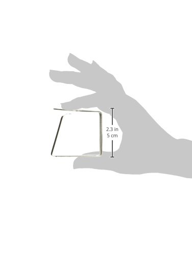 Foto von Kitchen Craft, Edelstahl-Tischdeckengewichtsklammern, Tischdeckenklammern, selbsteinstellende sichere Befestigung, Blattdesign, Edelstahl, 6 x 5 cm, 4er Set, Silber