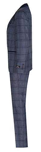 Tru Clothing Abito Blu Elegante da Uomo in 3 Pezzi...