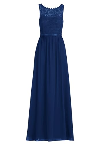 Vera Mont Damen Abendkleid mit Spitze 34, Festival Blue