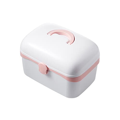 SEWOART 1個 箱 携帯 ケース カプセル型のケース オーガナイザー収納 ピルケース 丸 容器小 pp ピンク