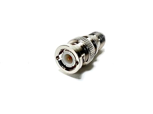 Adaptador coaxial BNC macho a TNC hembra 2 piezas miniatura 1