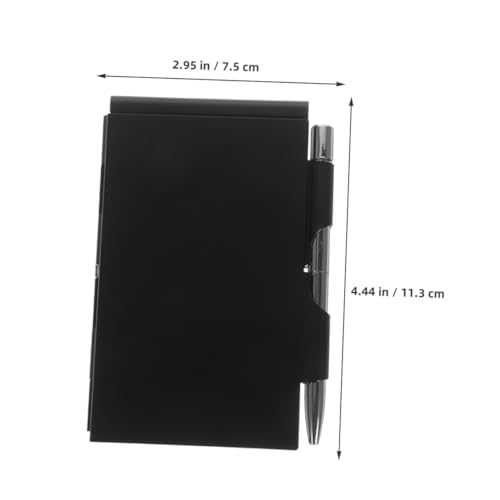 Libreta de bolsillo protectora contra desgaste mini bloc de notas de aluminio resistente 2