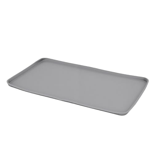 Haofy Alfombrilla de Silicona para café, Antideslizante, Resistente Al Calor, con Borde Elevado, 18,5x11 Pulgadas, para Encimeras de Cocina, Accesorios para Máquinas (47x2 8cm/18,5x11 pulgadas)