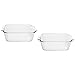 Pyrex 222-D 2.5-Quart Deep Glass Baking Dish (Great for casseroles, baked desserts, roasting vegetables, and more) (2-Pack) - Made in USA