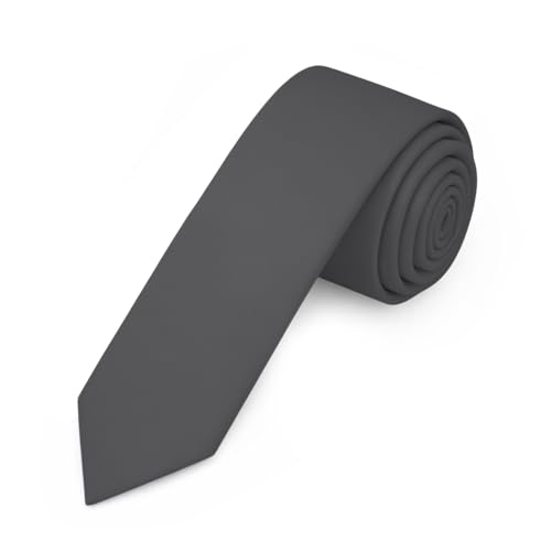 Image of Jacob Alexander Men's Skinny Width 2 inch Solid Color Tie