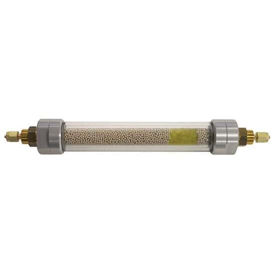 Cole-Parmer Moisture Trap, 55 mL Volume, 1/8" OD Fitting, Glass with DRIERITE Adsorbent