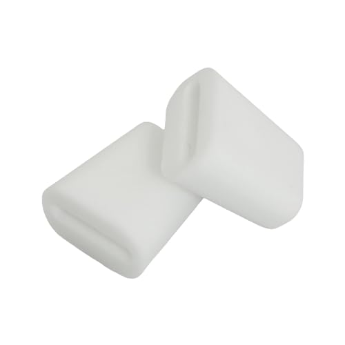 20 piezas patas de goma blanca para rejilla de fregadero miniatura 3