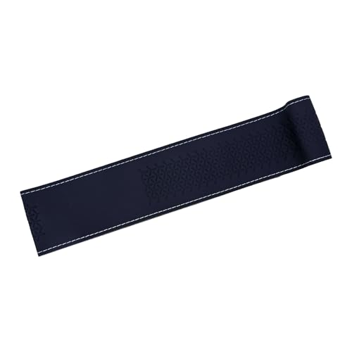 Image of Leather 25CM Universal Fit Car Steering Wheel Cover, Elastic Breathable and Odorless (Silver-1)