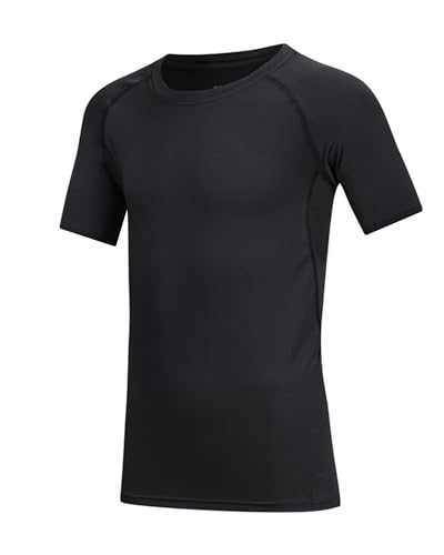 Boys & Girls Base Layer Athletic Compression Leggings and Short Sleeve Shirts Set Football Baseball Yoga Quick Dry2