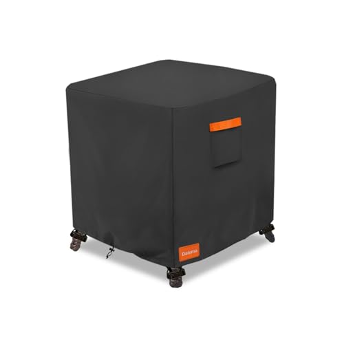 Dalema Waterproof Outdoor Ottoman Cover Square,600D Heavy Duty Patio Small Side Table Cover,Patio Furniture Covers for End Table 22