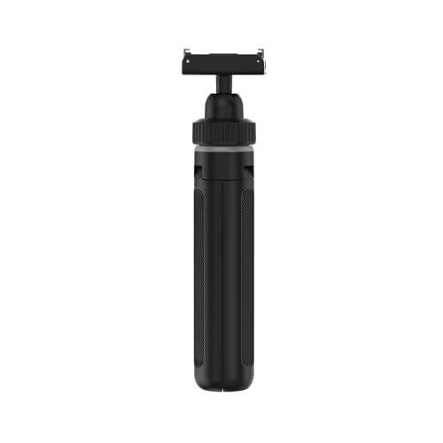 YUNJITONN Magnetic Quick Release Extension Rod Compatible with DJI Osmo Action 5 Pro/4/3/360 Extendable Selfie Stick Tripod Black Portable Vlog Monopod with Non-Slip Grip
