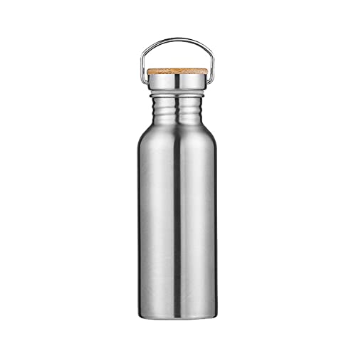 JIAWEIIY Botella portátil de acero inoxidable para deportes al aire libre, viajes, camping, hervidor frío (M) Cover