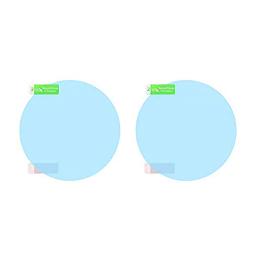 Nider - Lot de 2 films de protection pour rétroviseur de voiture - Imperméable, anti-buée - Avec revêtement Nano - 100 mm