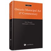 Ontario Municipal Act & Commentary, 2015 Edition 0433478403 Book Cover