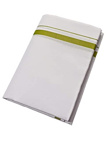 Kolakeer™ Men's Cotton White Dhoti with Elegant Color Border - Traditional South Indian Veshti Mundu