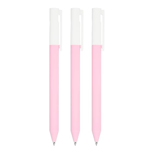 PATIKIL 3 bolígrafos gel punta fina tinta negra 0.5 mm