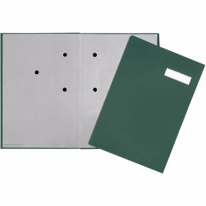 Preisvergleich Produktbild Pagna Unterschriftsmappe 20 Fächer Leinen grün