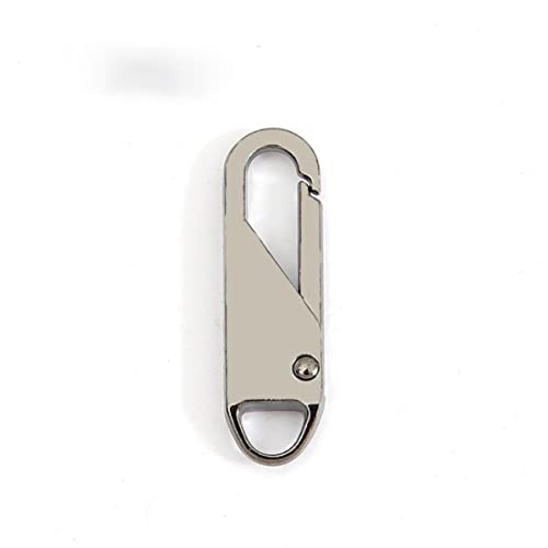 Tiradores de cremallera, extractor de repuesto de cremallera, 5/10 piezas de tirador de cremallera de metal de repuesto desmontable con cremallera deslizante, kit de reparación para ropa, chaqueta