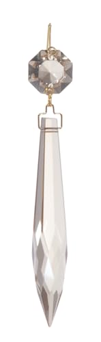 Image of B&P Lamp 3 Inch Champagne U-Drop Lamp Crystal Chandelier Light Replacement Pendant Prism