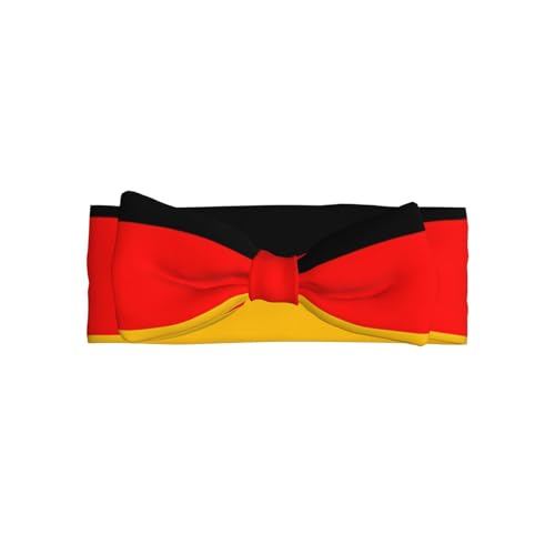 germany flag Pattern Baby Bow Headband - Delicate Hair Accessories for Newborns, Infants, Toddlers - Skin-friendly Hairband