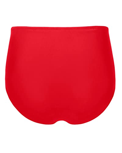 Image of Tempt Me Women High Waisted Bikini Bottom Retro Ruched Swim Bottom Shirred Tankinis Brief