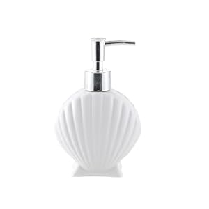 JUNCHENG1008 Muschel Seifenspender 280ml Weiß