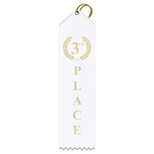 1st Place Award Ribbons - 50 Pack Equestrian Style Satin Ribbons