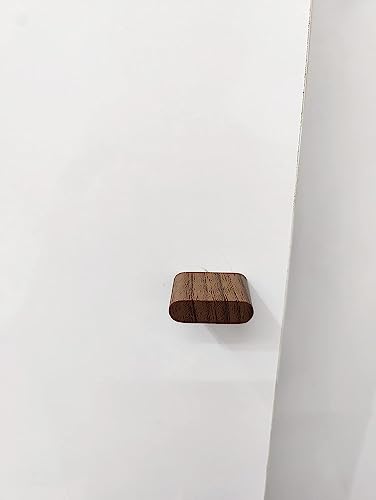 Image of Brass Cubic Shape Door Pull Handle Knobs for Drawer & Cabinets (Pack of 6, Wood)