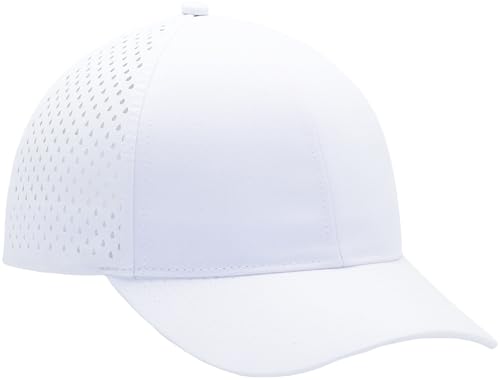 Image of Men's Baseball Cap Fits OSFM & XXL Laser Perforated Golf Ball Hat Water Resistant Quick Dry Adjustable Snapback Caps