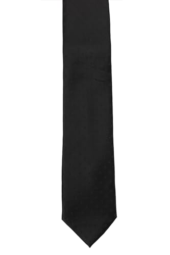 Image of Louis Philippe Men Black Textured Tie