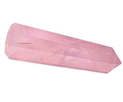 Image of Crystal Heaven Certified Star Rose Quartz Crystal Tower Obelisk Point For Chakra, Healing And Balancing - Aaa Grade Original Certified Gemstone Agate For Reiki Meditation Yoga Spiritual (3-4 Inches)