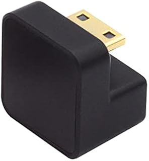 NFHK 360 stopni w dół przeciwległy kształt litery U tył kątowy mini HDMI 1.4 męski na HDMI żeński przedłużacz adapter konwerter