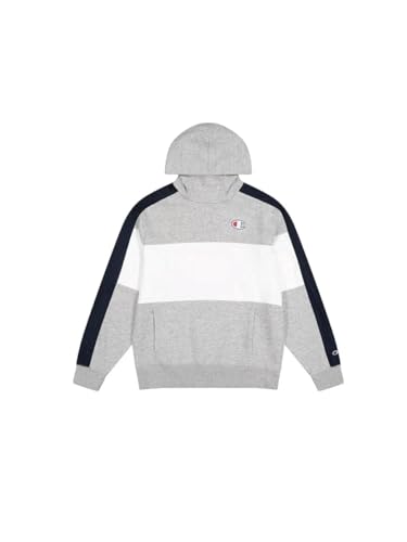 Sweat à capuche Champion Legacy Sport multicolore en polaire compacte grise et blanche taille XS